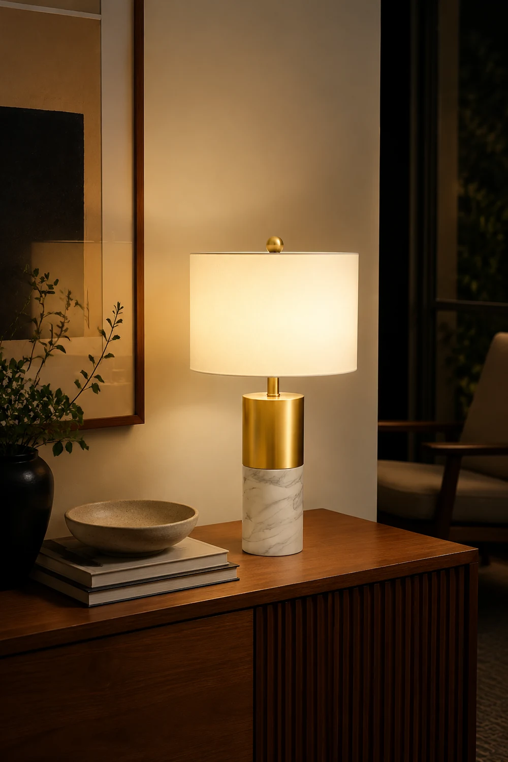 Cairo Marble Table Lamp - Lumpaz