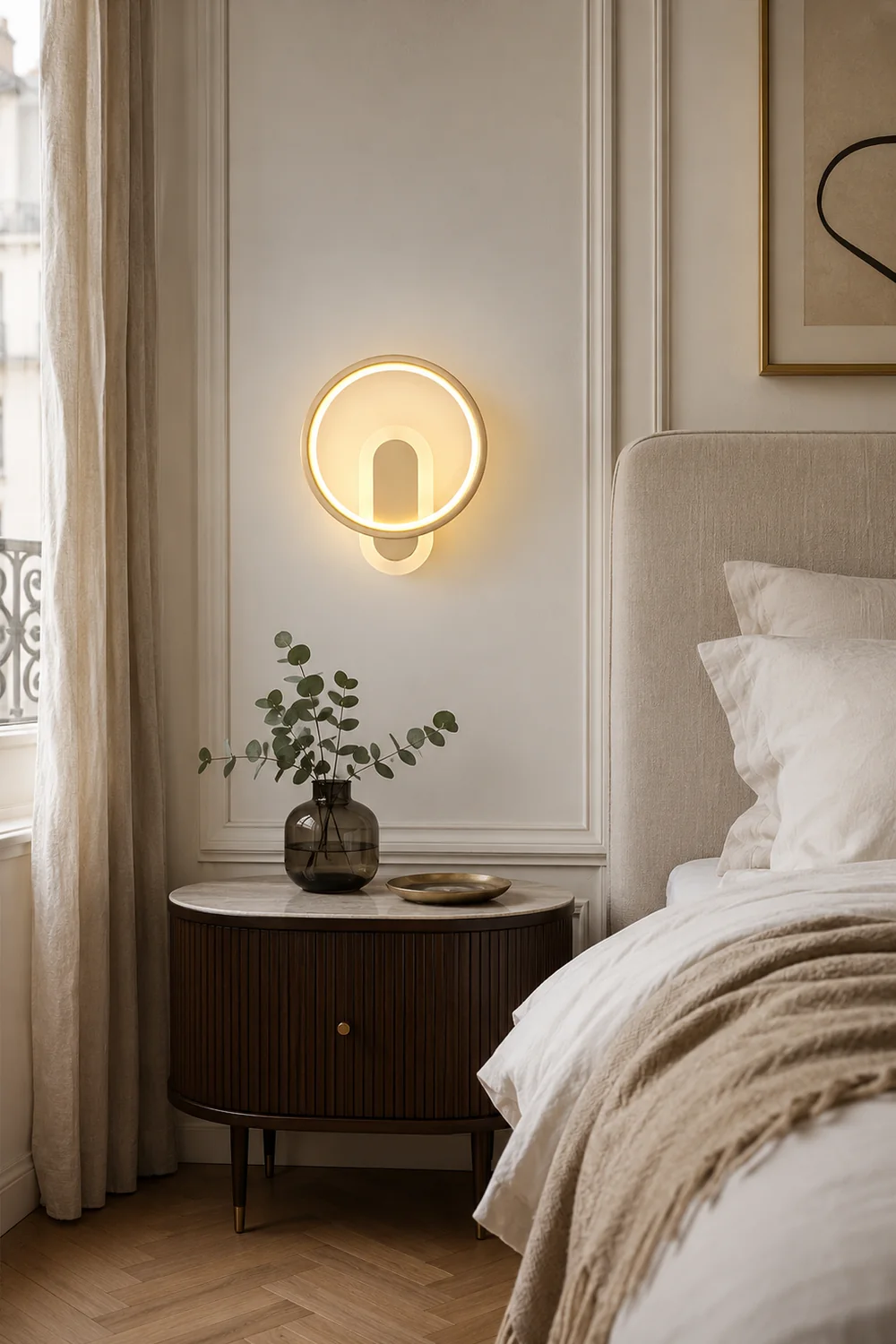 Round Brass Wall Lamp - Lumpaz