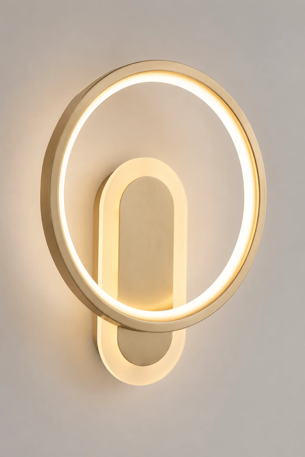Round Brass Wall Lamp - Lumpaz
