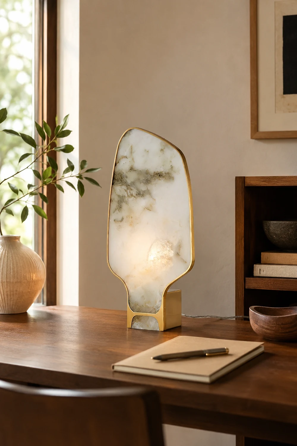 Andrea Alabaster Table Lamp - Lumpaz