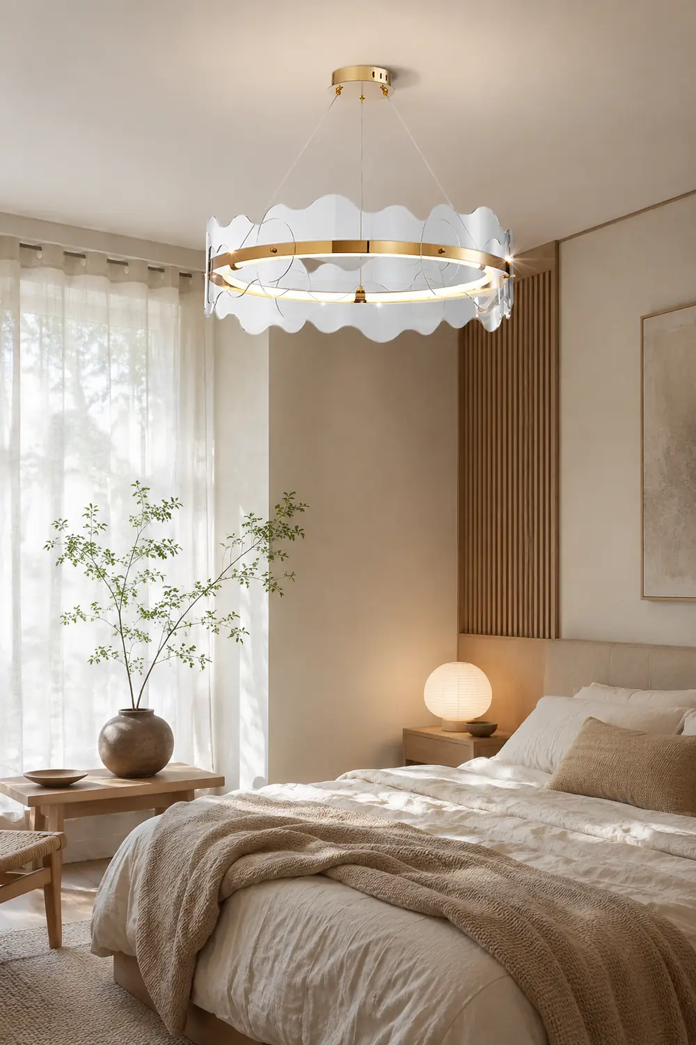 Acrylic Wave Chandelier - Lumpaz