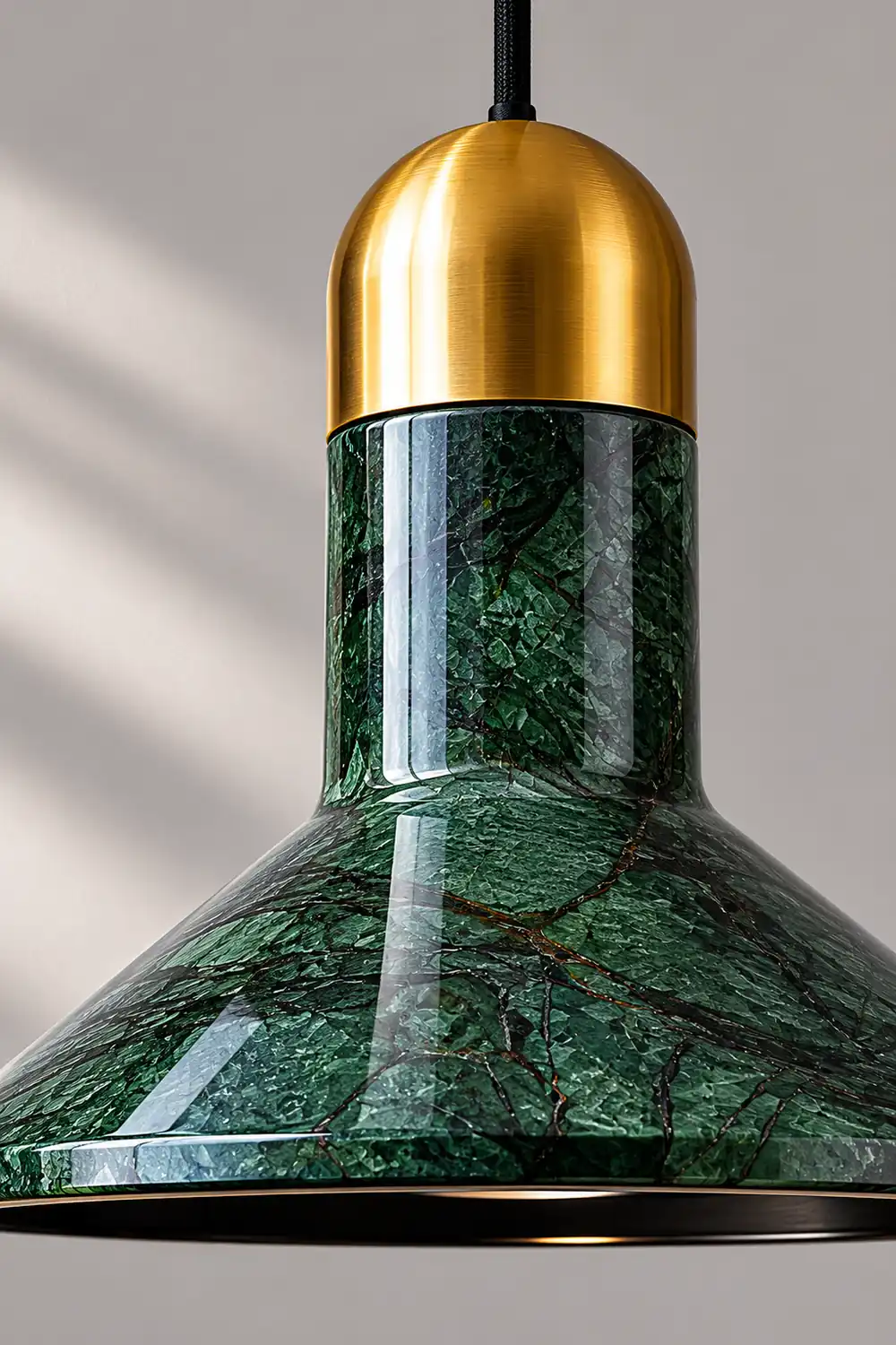 Cone Marble Pendant Light - Lumpaz