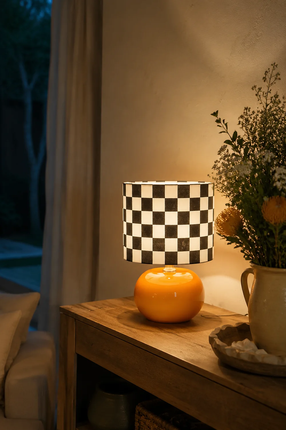Checkerboard Table Lamp - Lumpaz