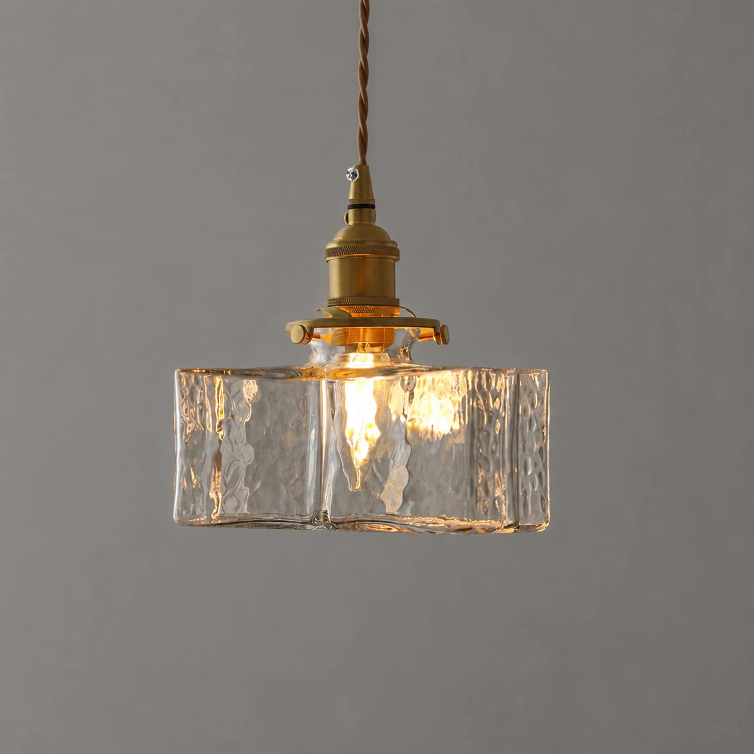 Jewel Glass Brass Pendant Light - Lumpaz