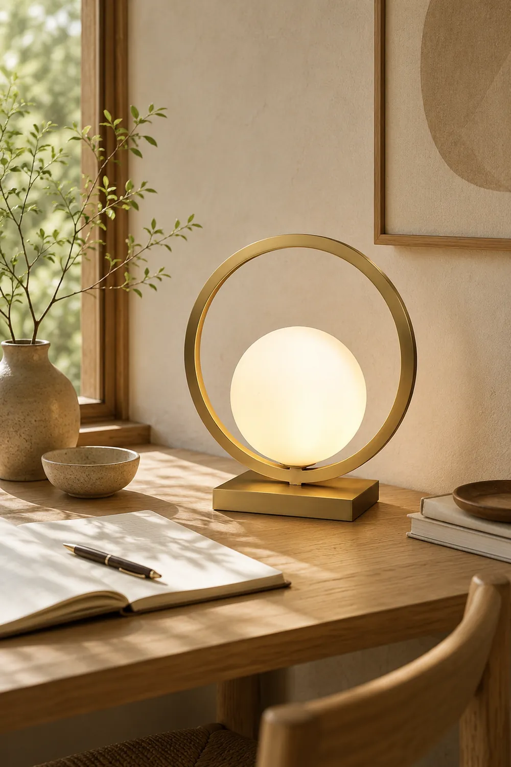 Lunar Brass Table Lamp - Lumpaz