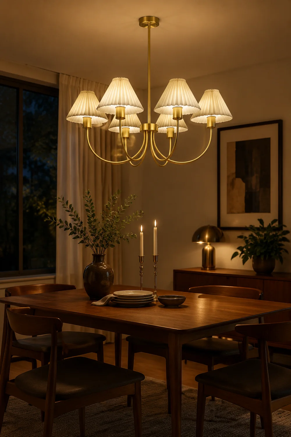 Shaded Chandelier - Lumpaz