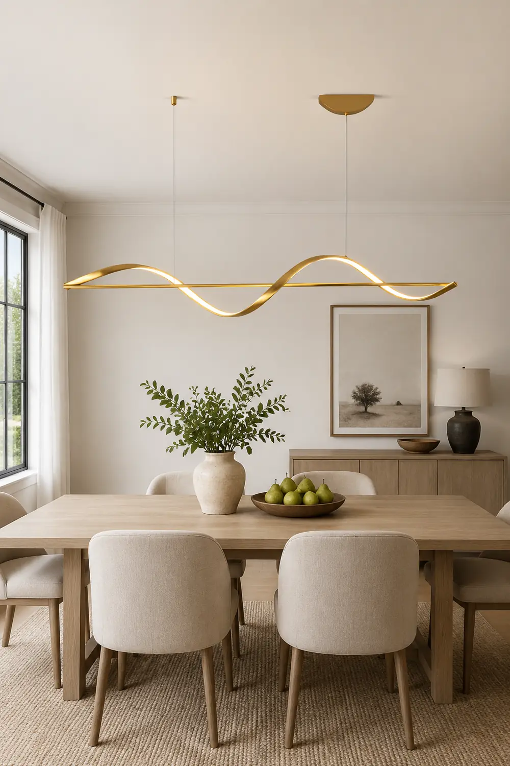 Whisper Linear Island Chandelier - Lumpaz