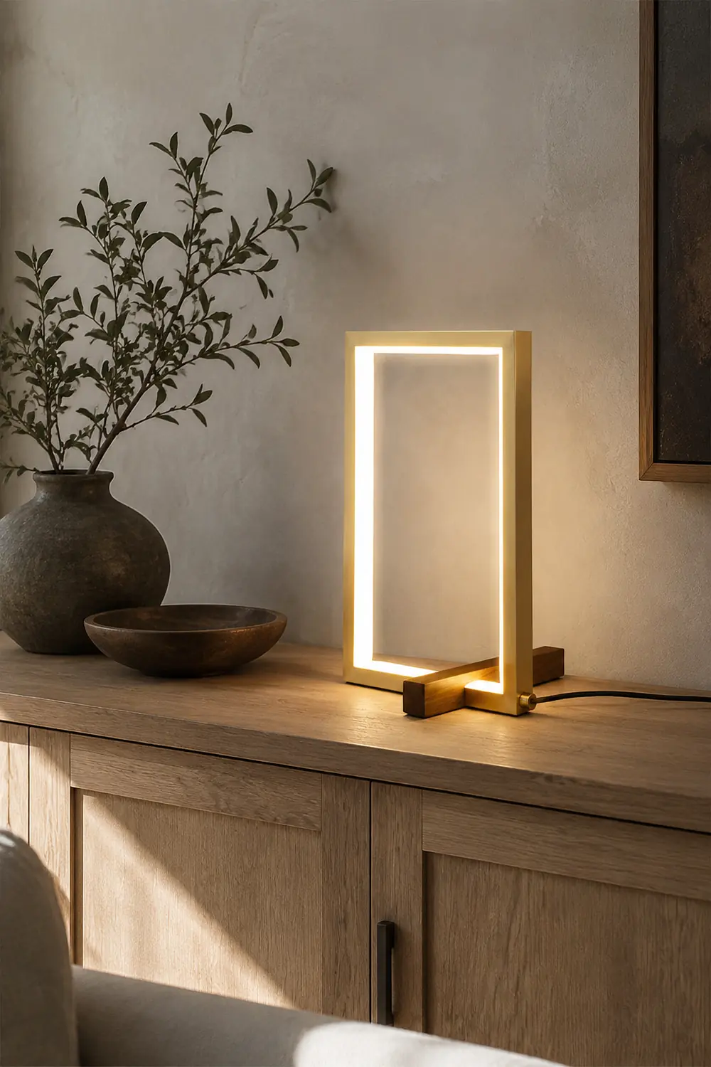 Mire Wood Table Lamp - Lumpaz