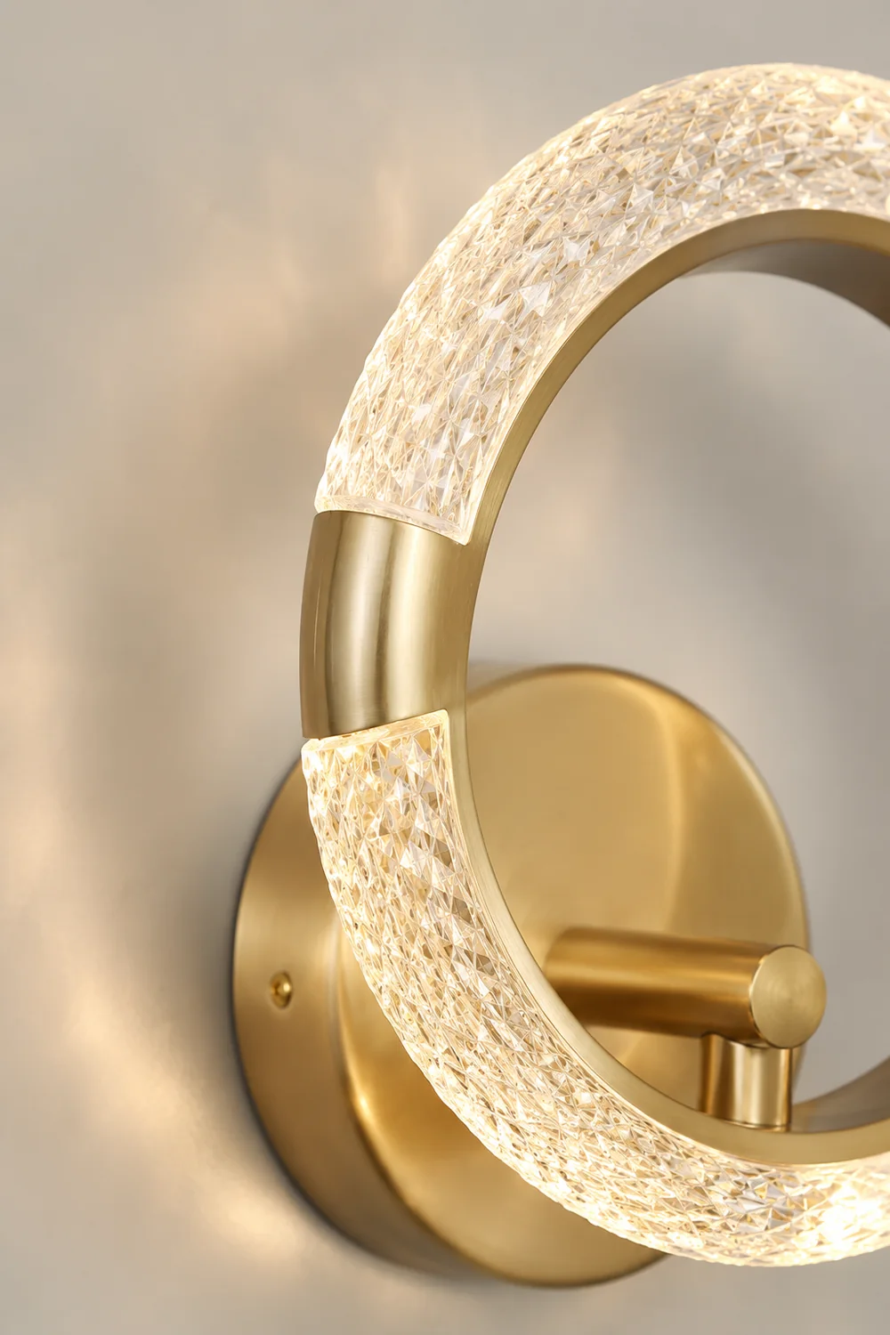 Crystal LED Round Wall Lamp - Lumpaz