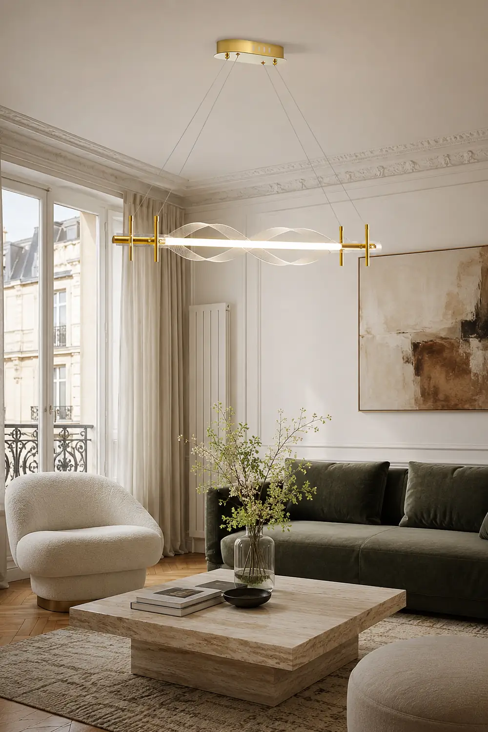 Morae Acrylic Chandelier - Lumpaz