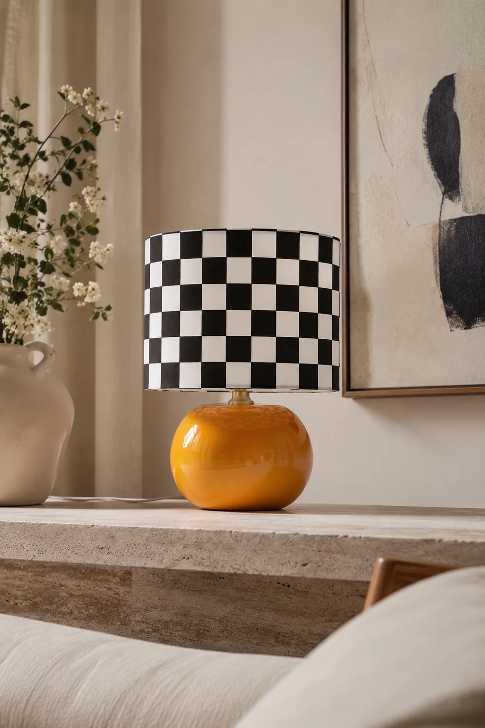 Checkerboard Table Lamp - Lumpaz