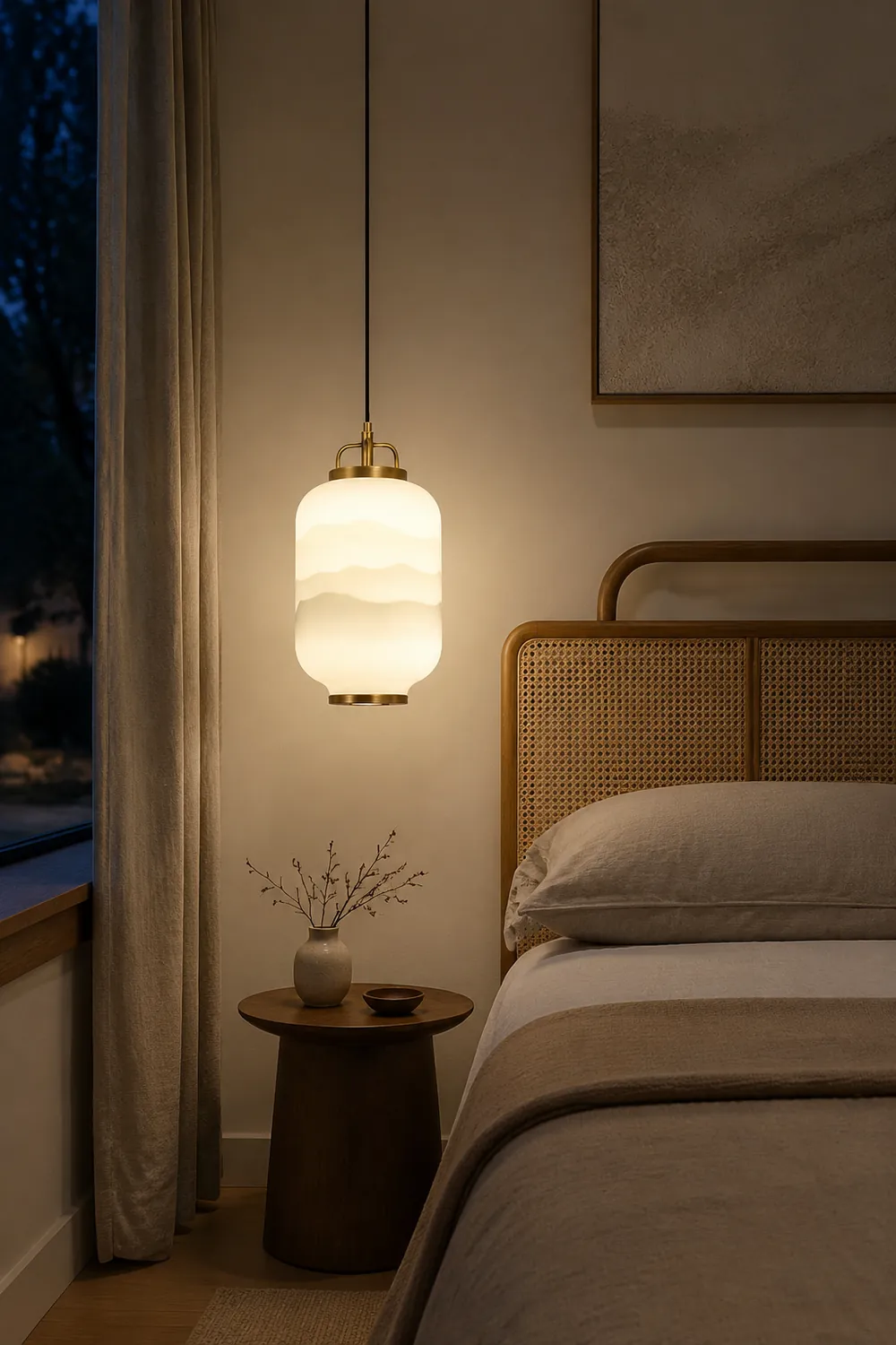 Ezio Tall Mini Glass Pendant Lamp - Lumpaz