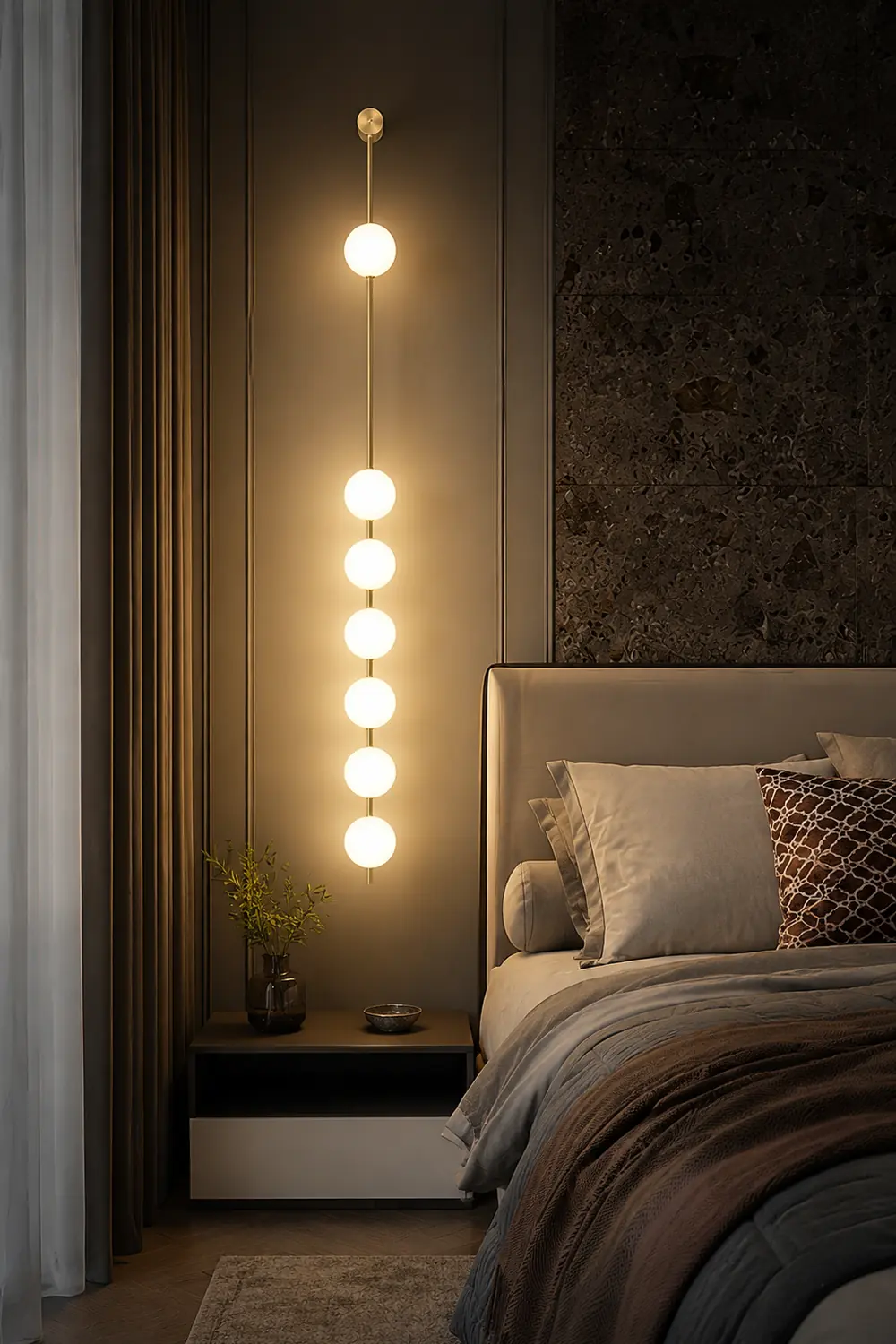 Vertical Balls Wall Lamp - Lumpaz
