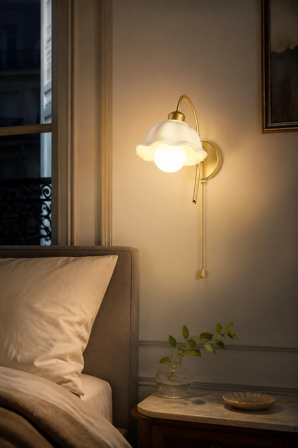Flower Ceramic Wall Lamp - Lumpaz
