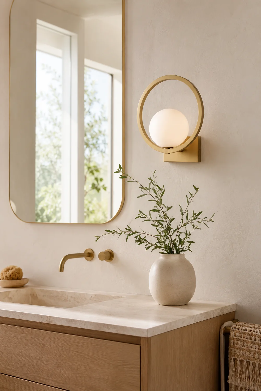 Lunar Brass Wall Lamp - Lumpaz
