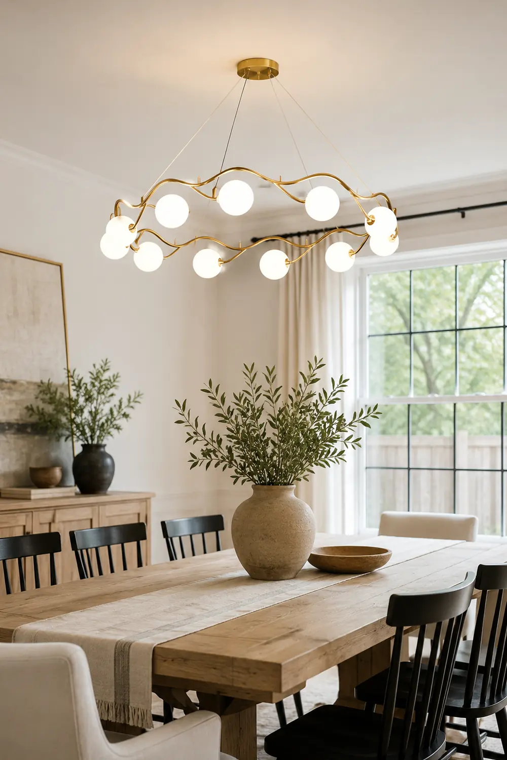 Circular Wave Chandelier - Lumpaz