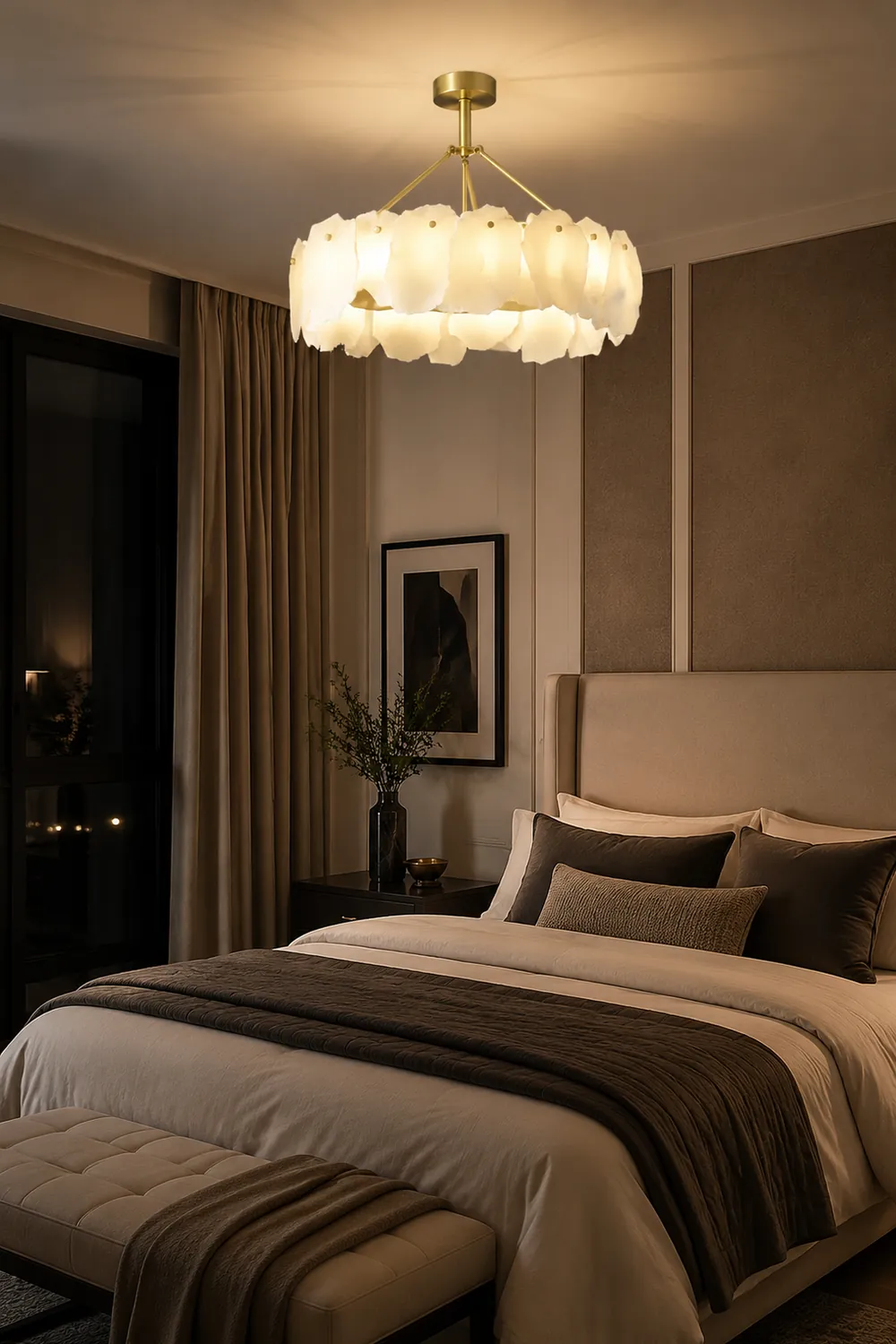 Burton Alabaster Chandelier - Lumpaz