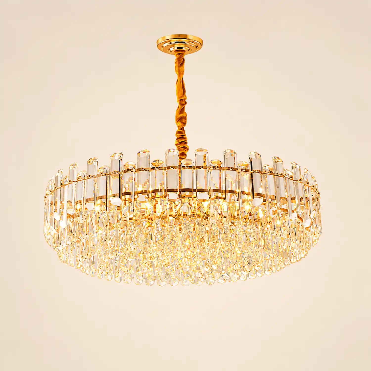 Modern Crystal Tier Chandelier - Lumpaz