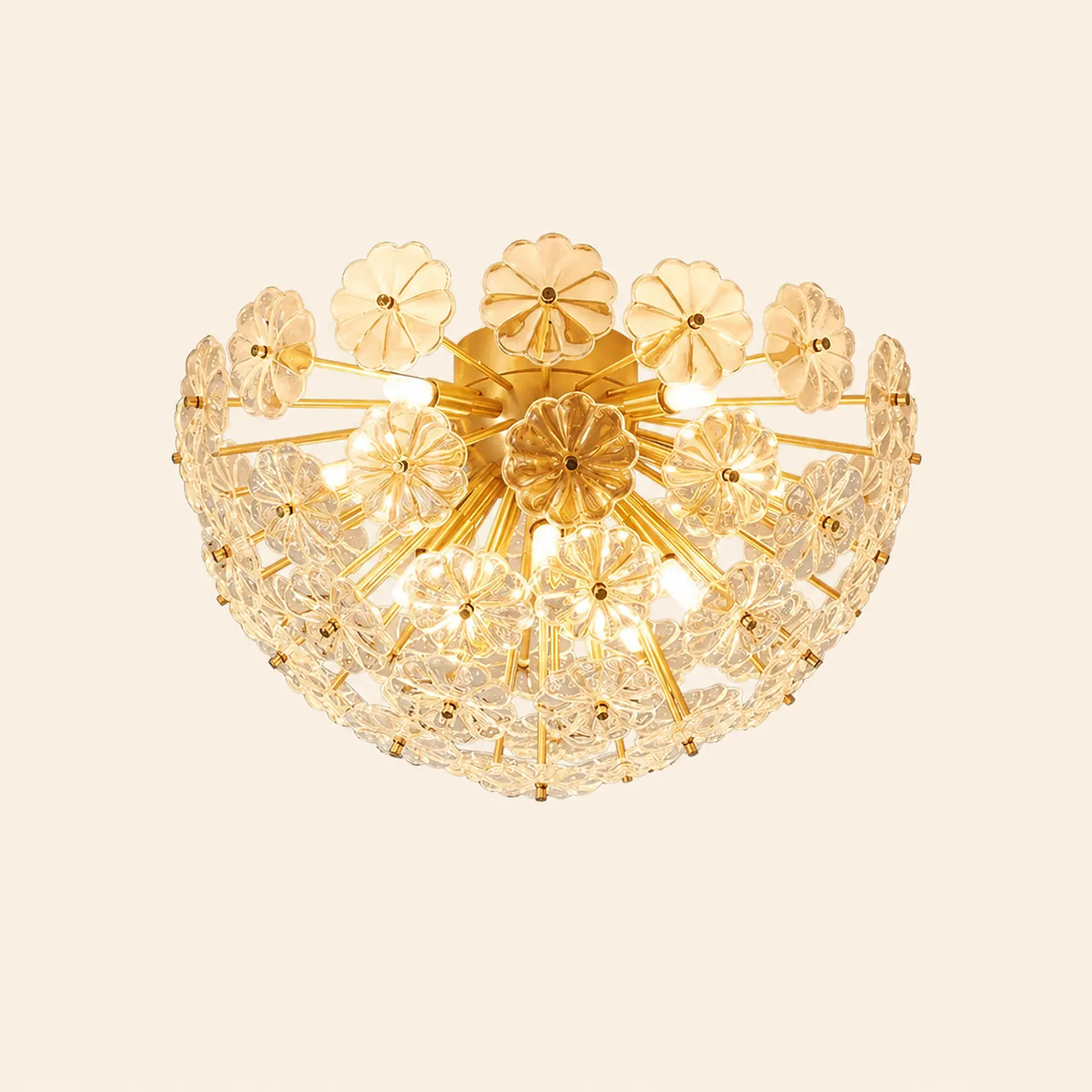 Lamina Crystal Ceiling Light - Lumpaz