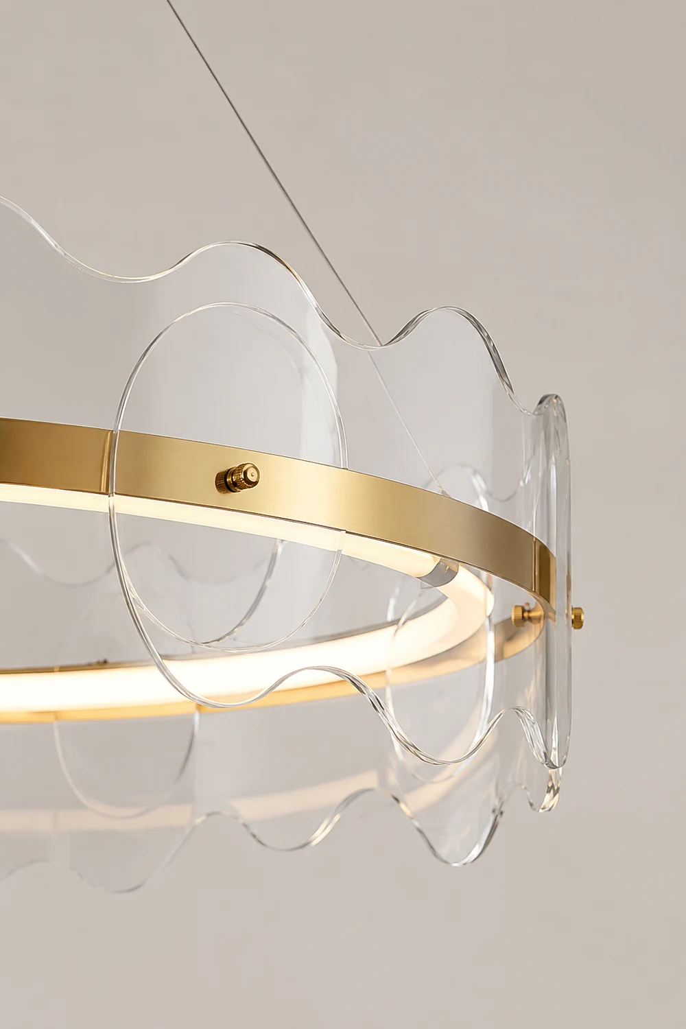 Acrylic Wave Chandelier - Lumpaz