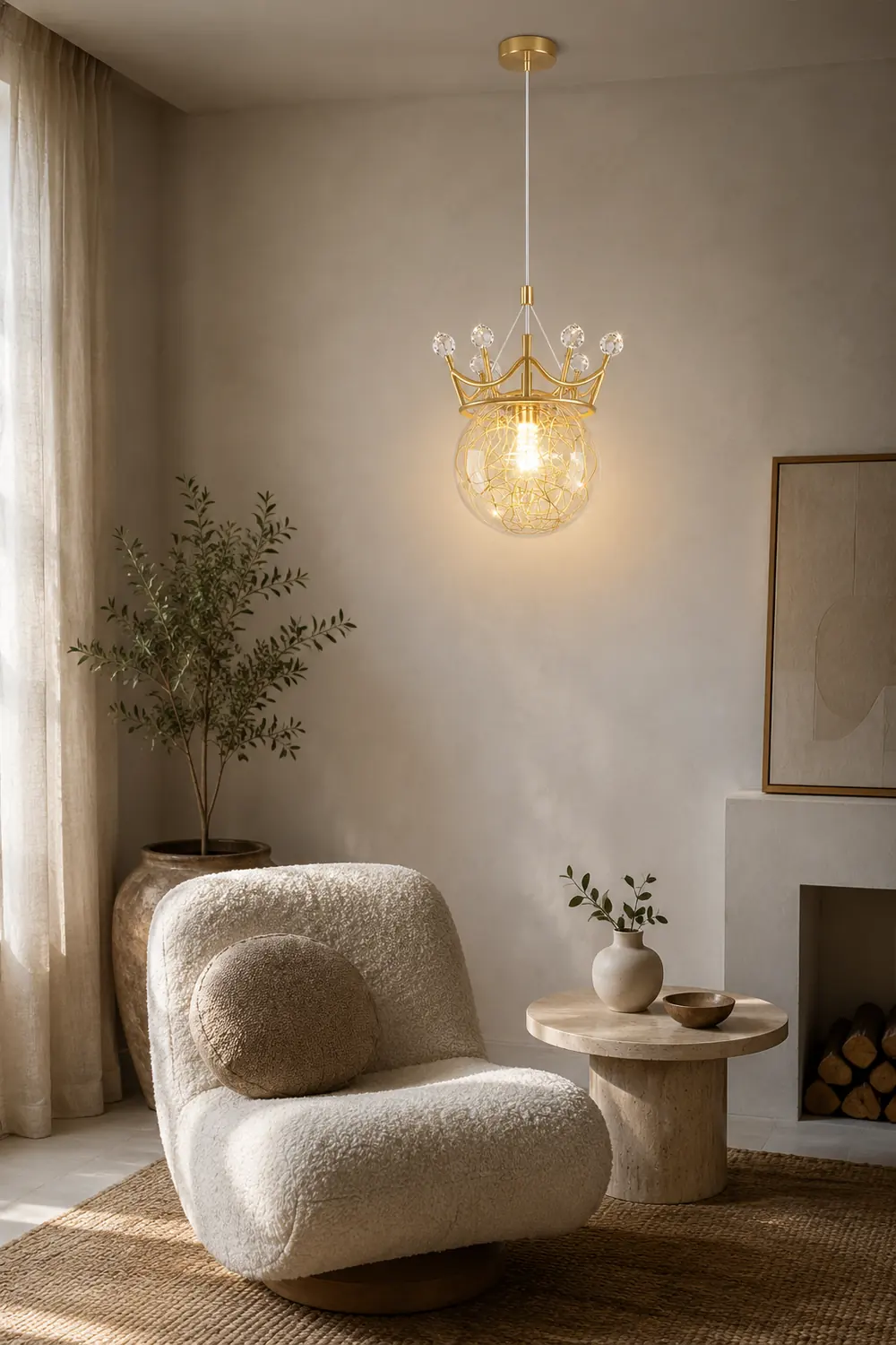 Gypsophila Crown Pendant Lamp - Lumpaz