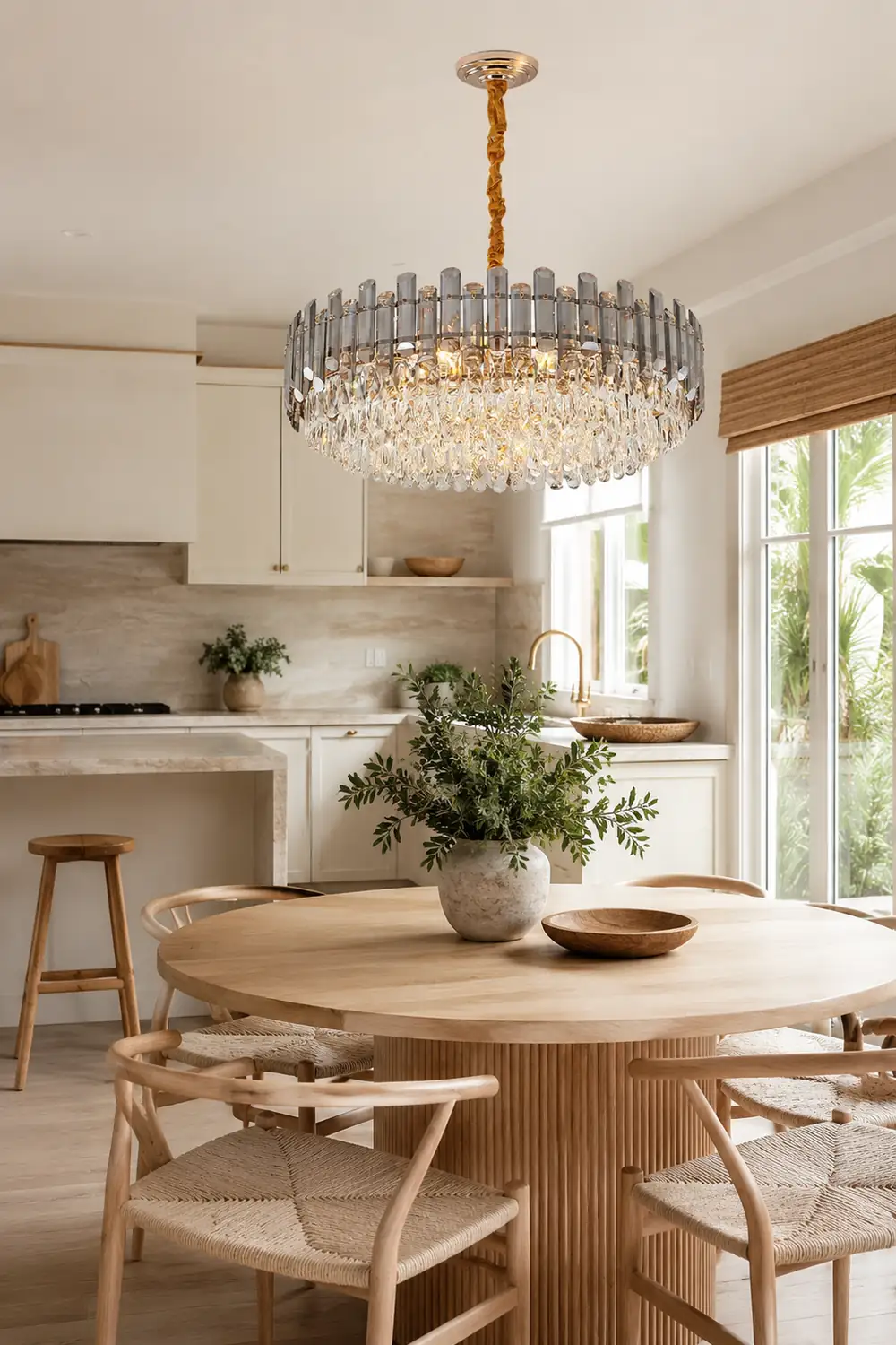 Modern Crystal Tier Chandelier - Lumpaz