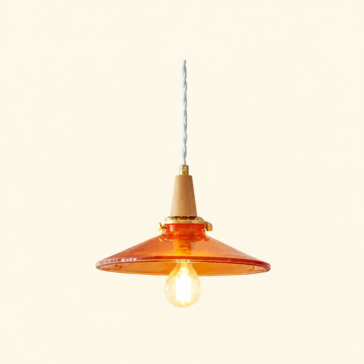 Orange Glass Pendant Lamp - Lumpaz
