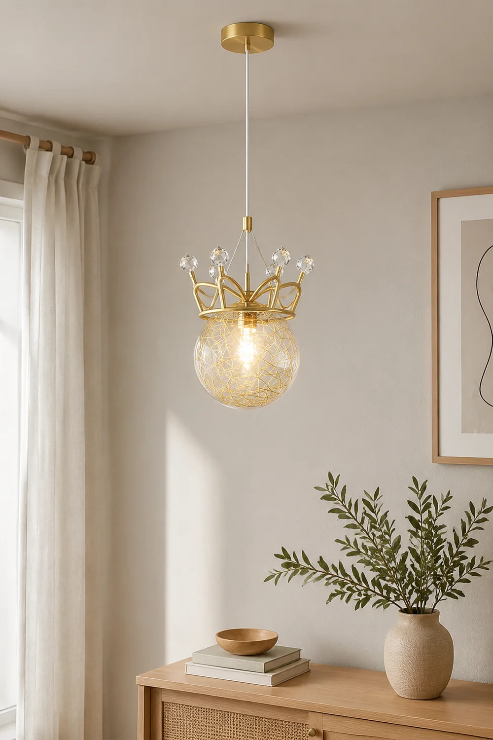 Gypsophila Crown Pendant Lamp - Lumpaz