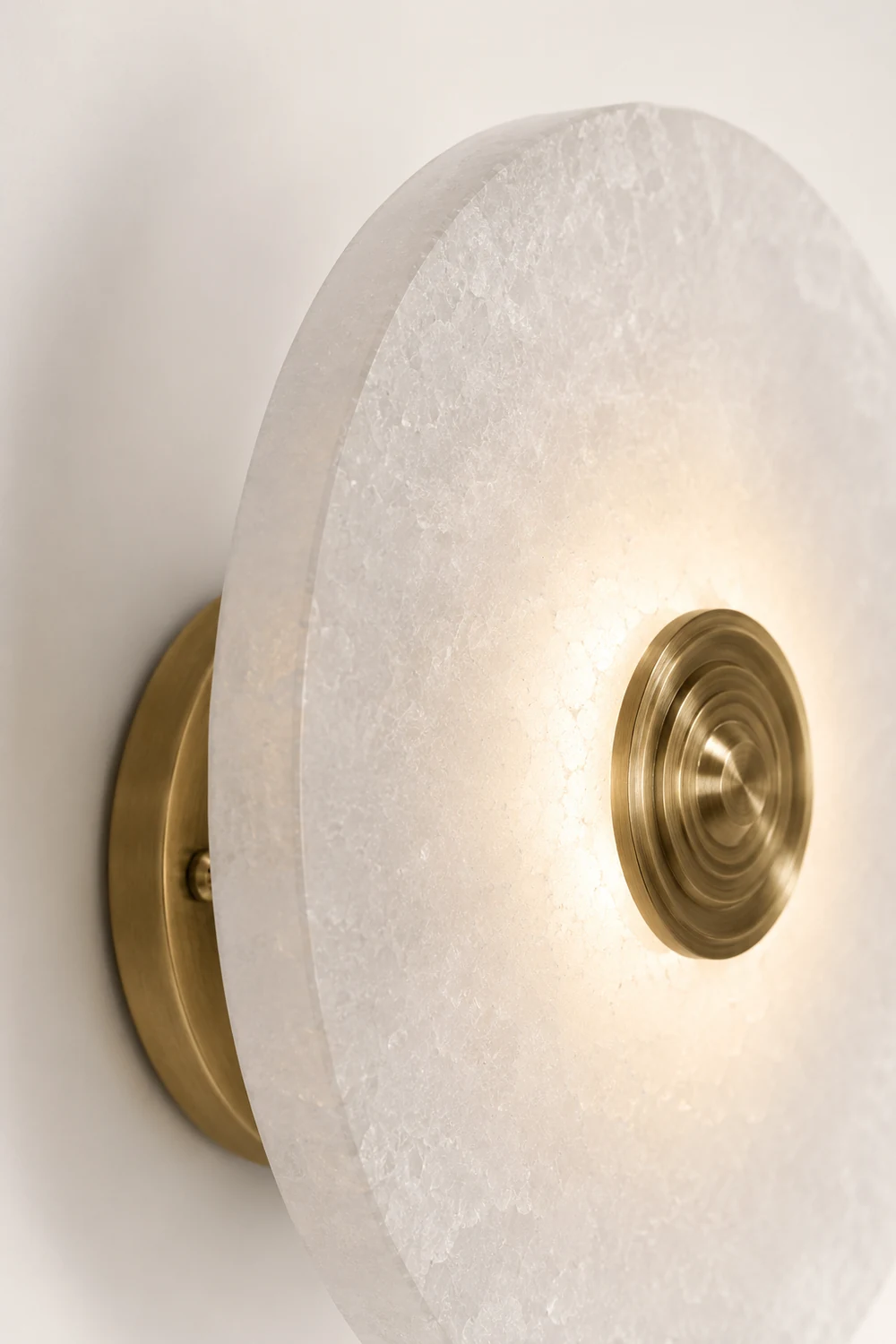 Round Alabaster Combination Wall Lamp - Lumpaz