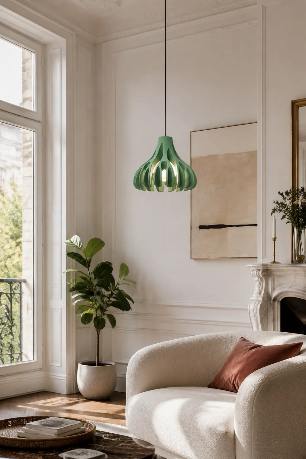 Coral Resin Pendant Lamp - Lumpaz