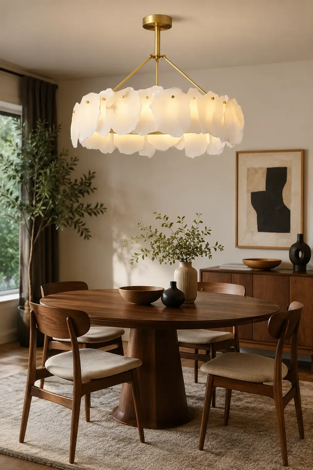 Burton Alabaster Chandelier - Lumpaz