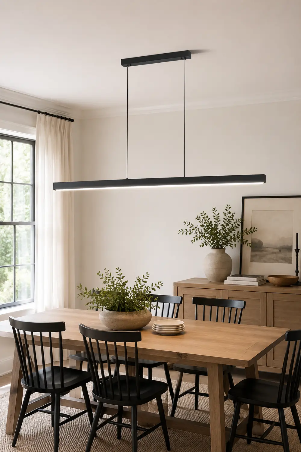 Edge Linear Island Chandelier - Lumpaz