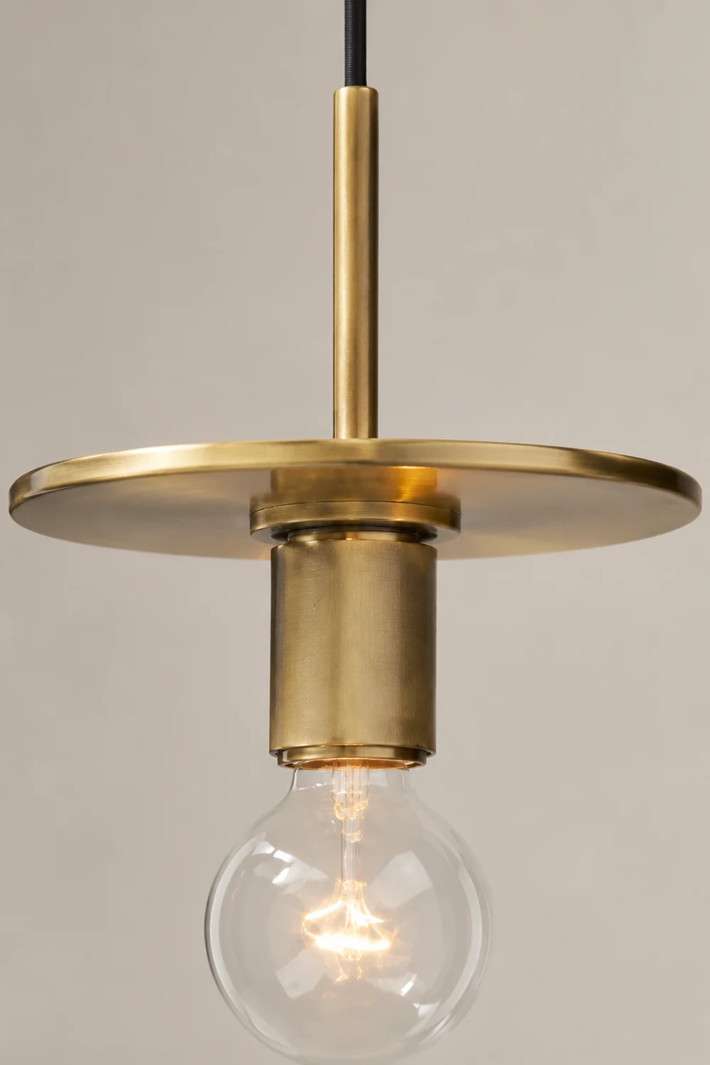 Armed Brass Pendant Lamp - Lumpaz