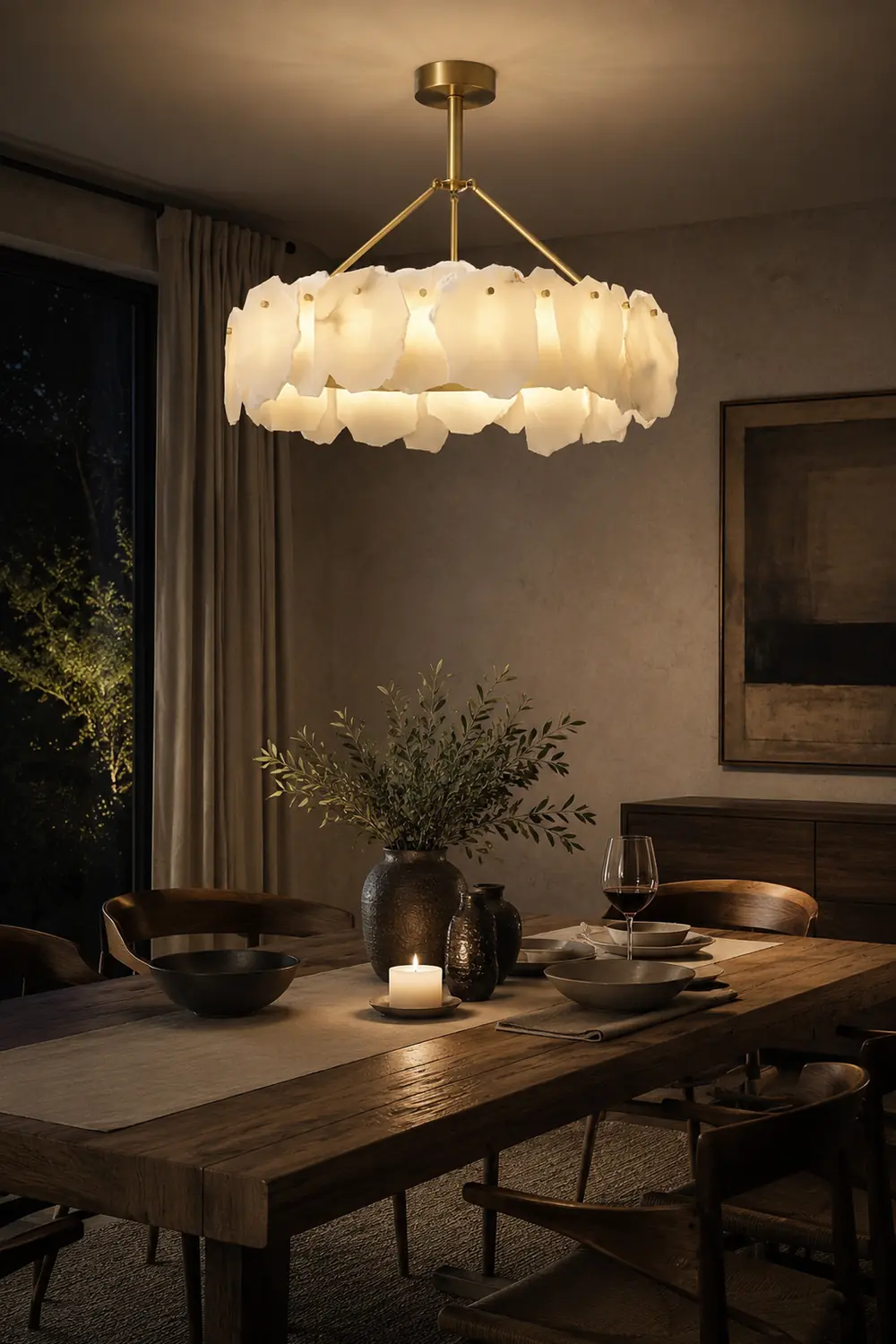 Burton Alabaster Chandelier - Lumpaz
