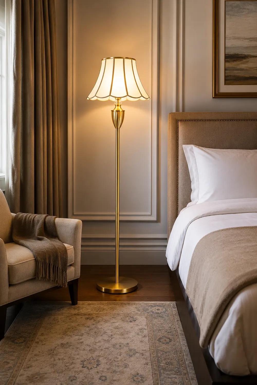Kristall Brass Floor Lamp - Lumpaz