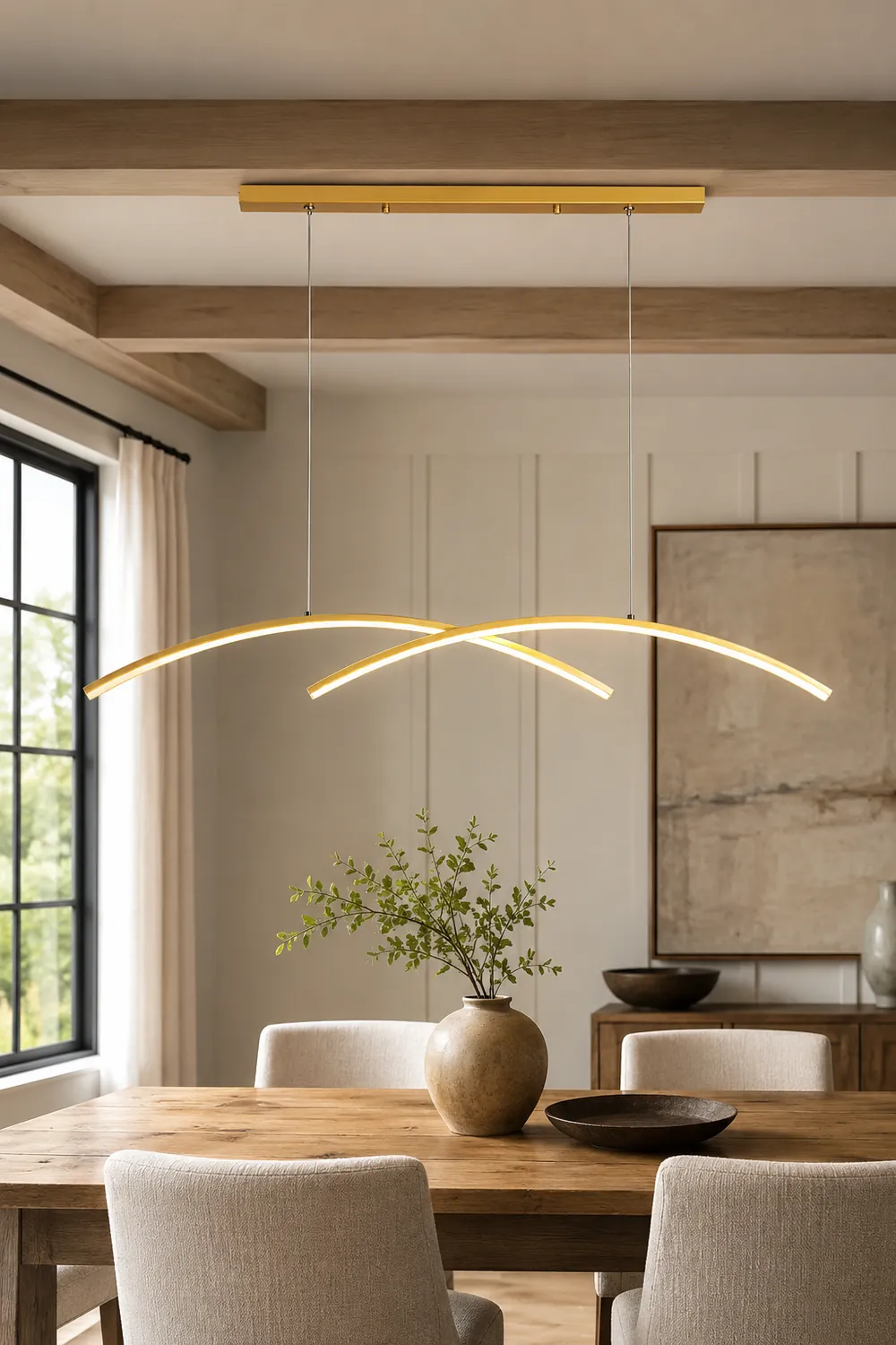 Oscillating Strip Island Chandelier - Lumpaz