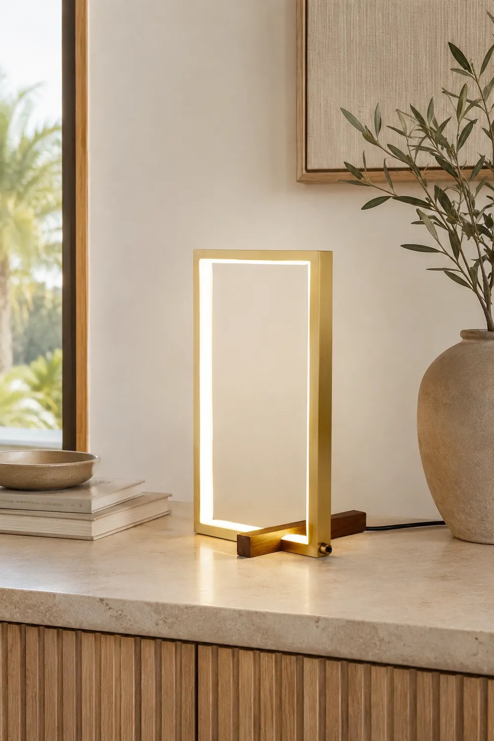 Mire Wood Table Lamp - Lumpaz