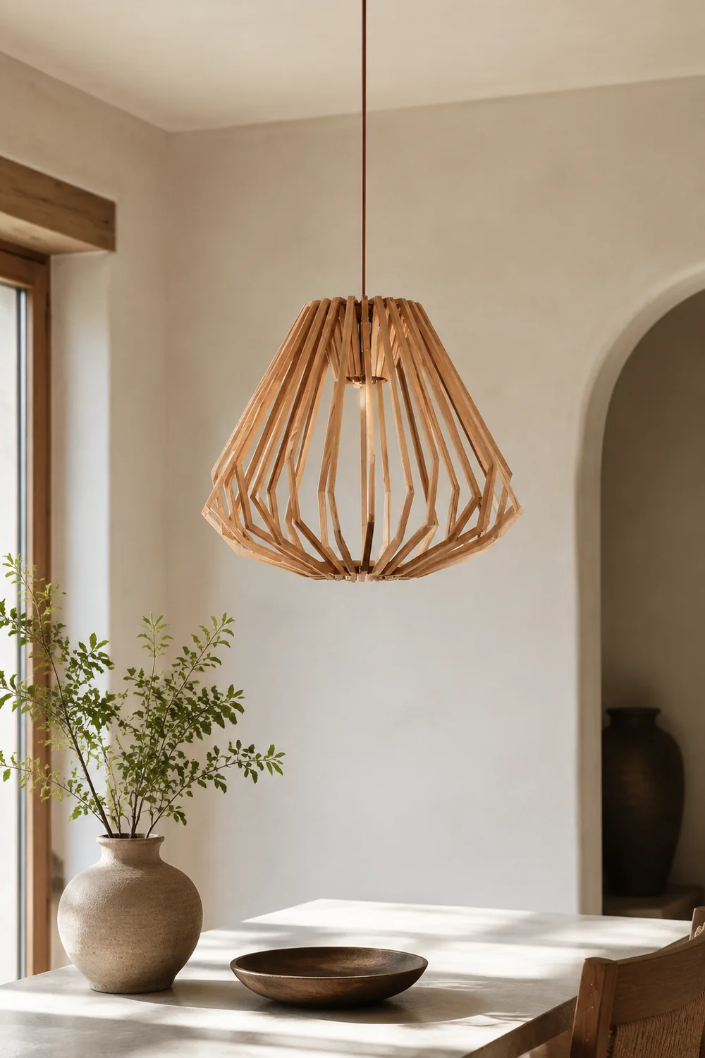 Wood Cage Pendant Lamp - Lumpaz