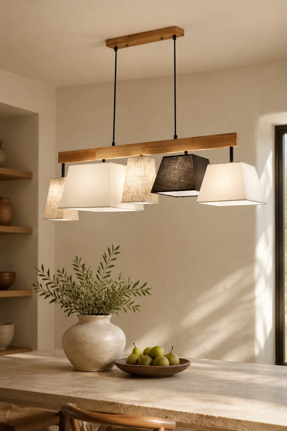 Lindby Wooden Chandelier - Lumpaz