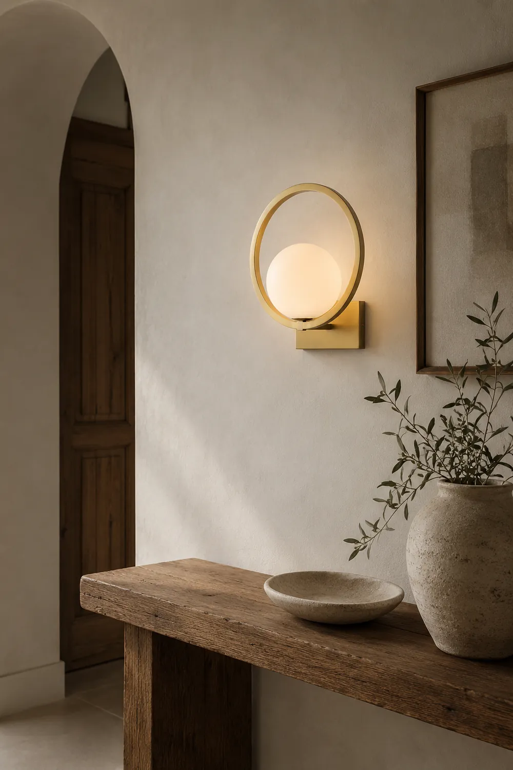 Lunar Brass Wall Lamp - Lumpaz