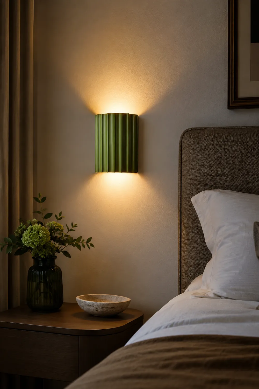 Fluted Resin Wall Lamp - Lumpaz