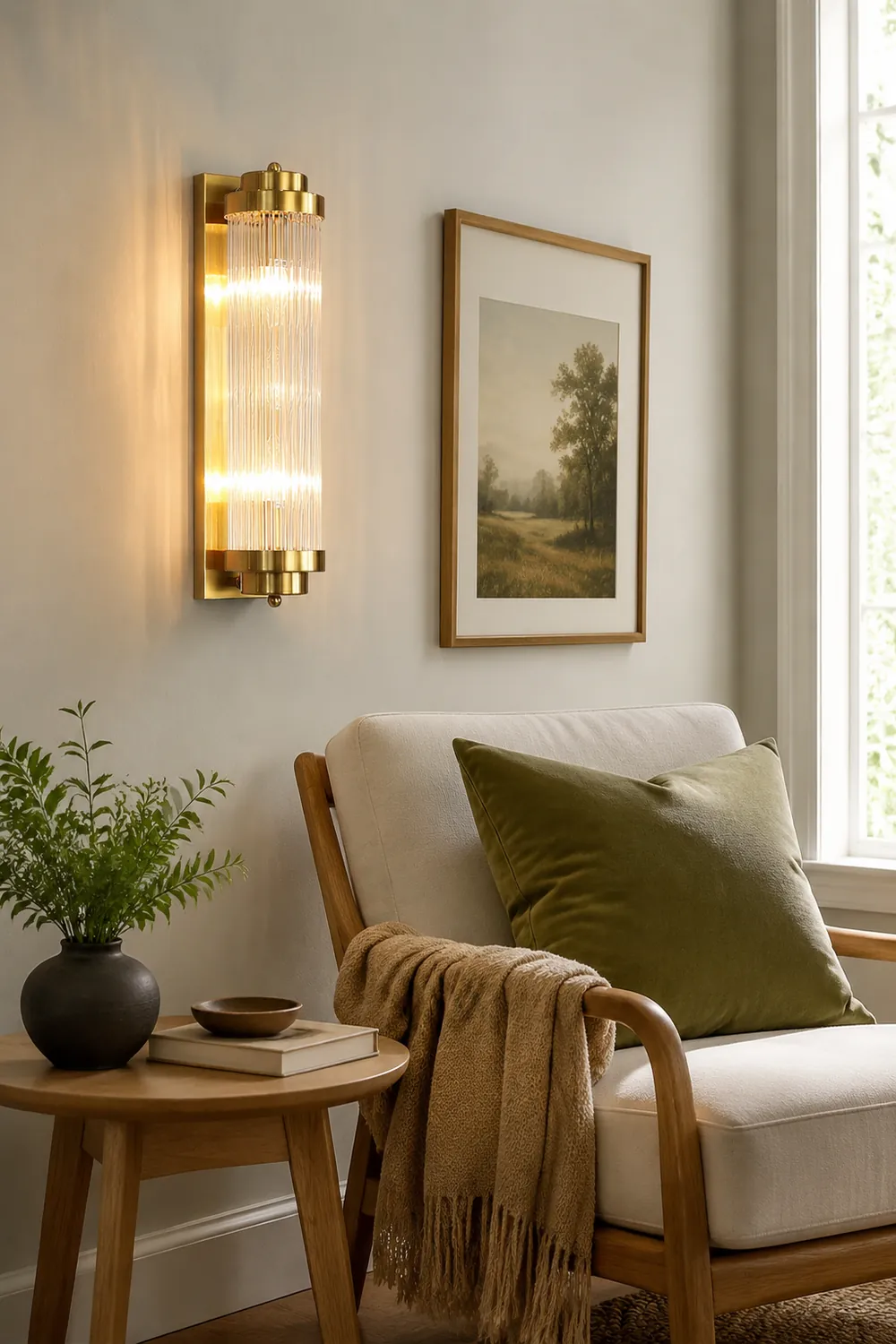 Pillar Offset Wall Lamp - Lumpaz