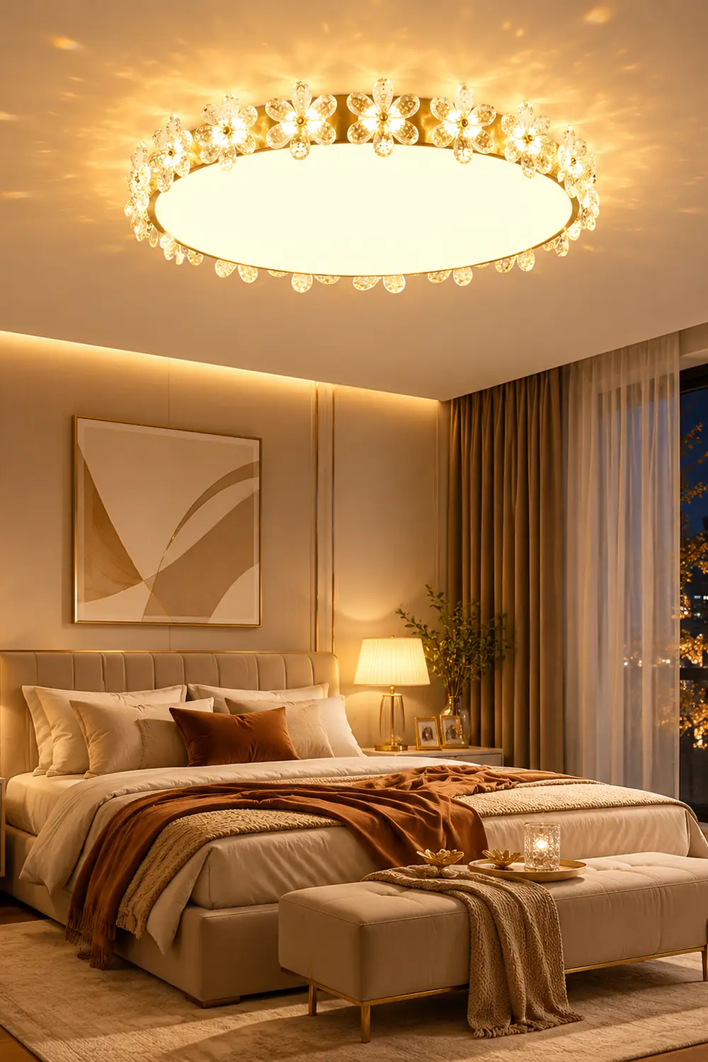 Petal Crystal Ceiling Lamp - Lumpaz