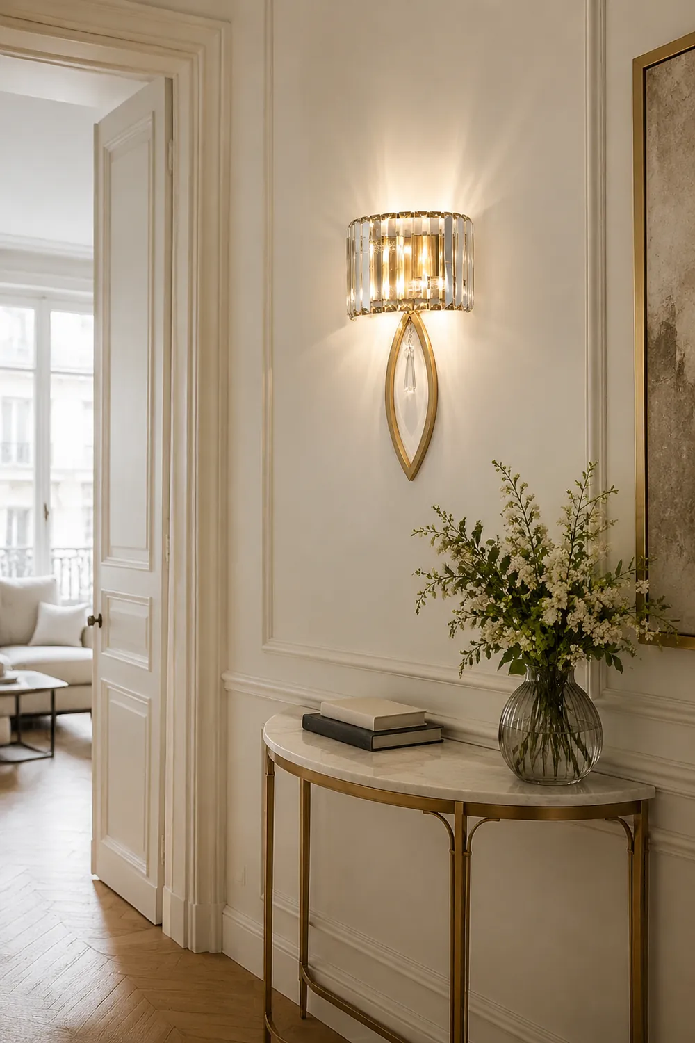 Arc Prismatic Crystal Wall Lamp - Lumpaz