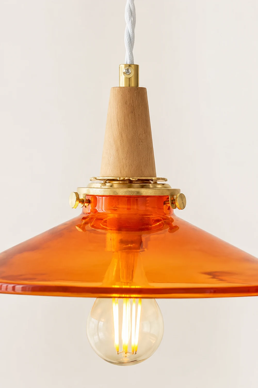 Orange Glass Pendant Lamp - Lumpaz
