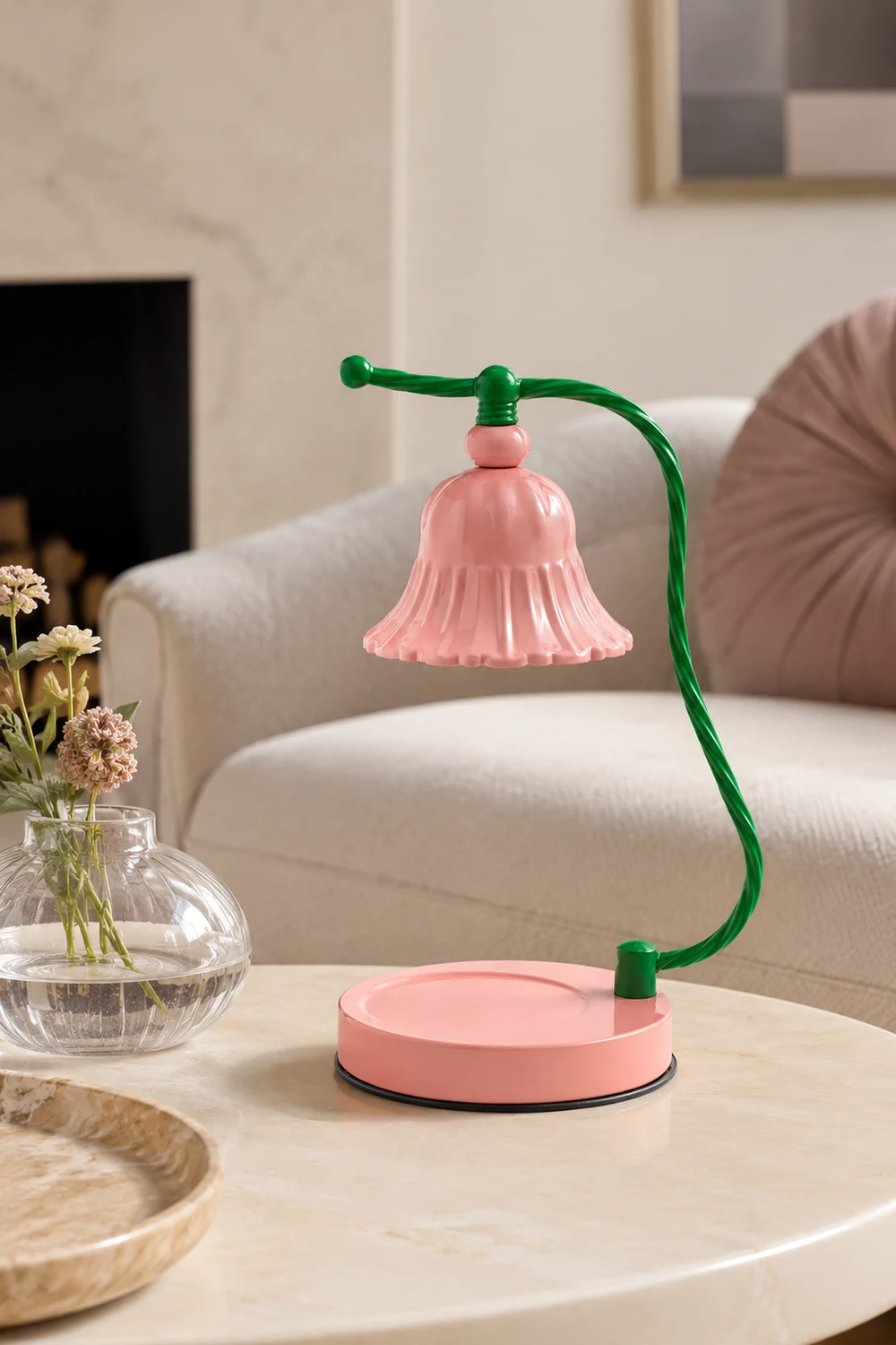 Pink Candle Table Lamp - Lumpaz