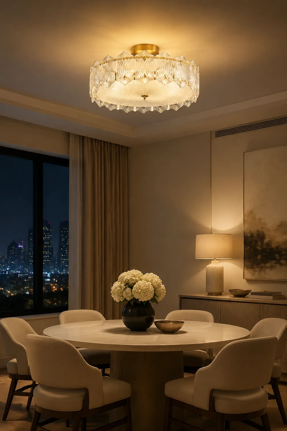 Ruby Round Ceiling Lamp - Lumpaz