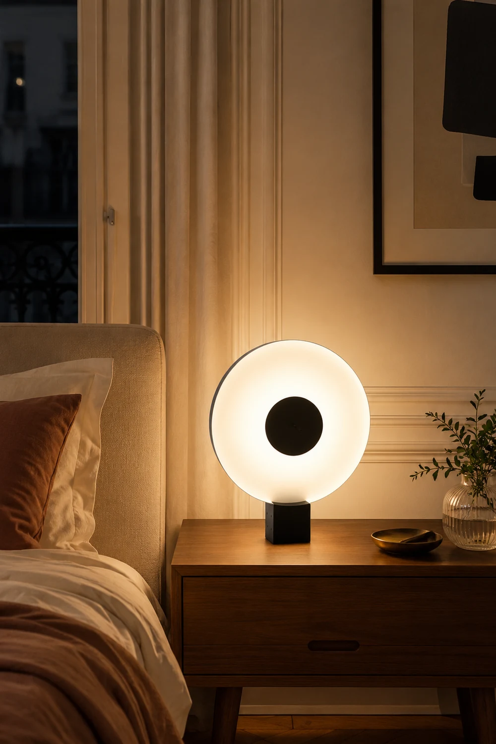 Round Flying Saucer Table Lamp - Lumpaz