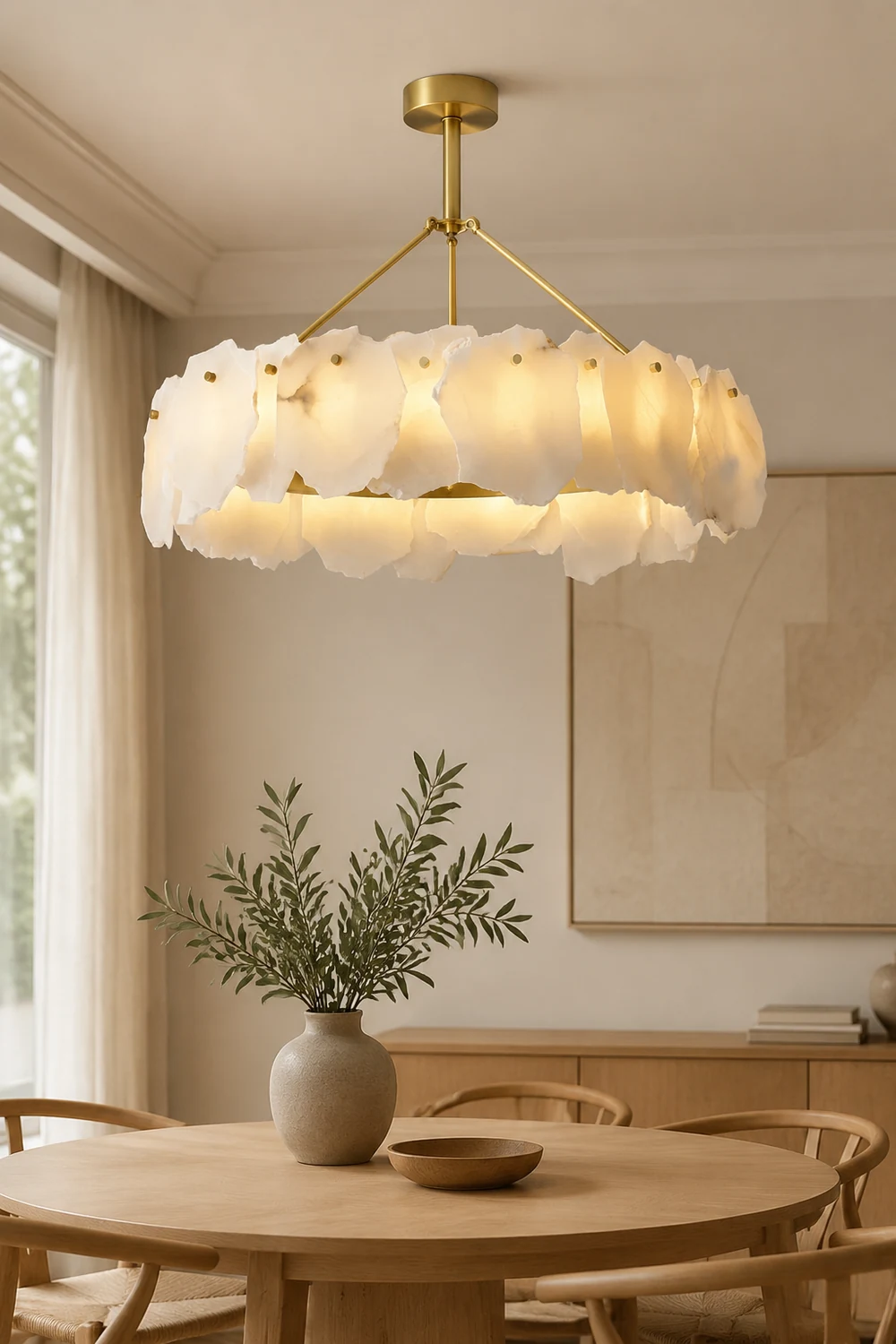 Burton Alabaster Chandelier - Lumpaz