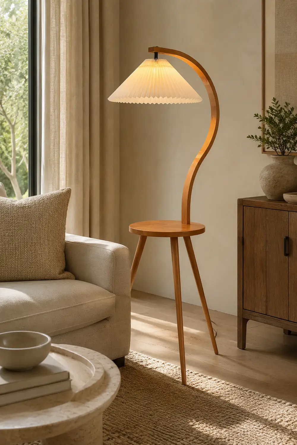 Caprani Tray Floor Lamp - Lumpaz